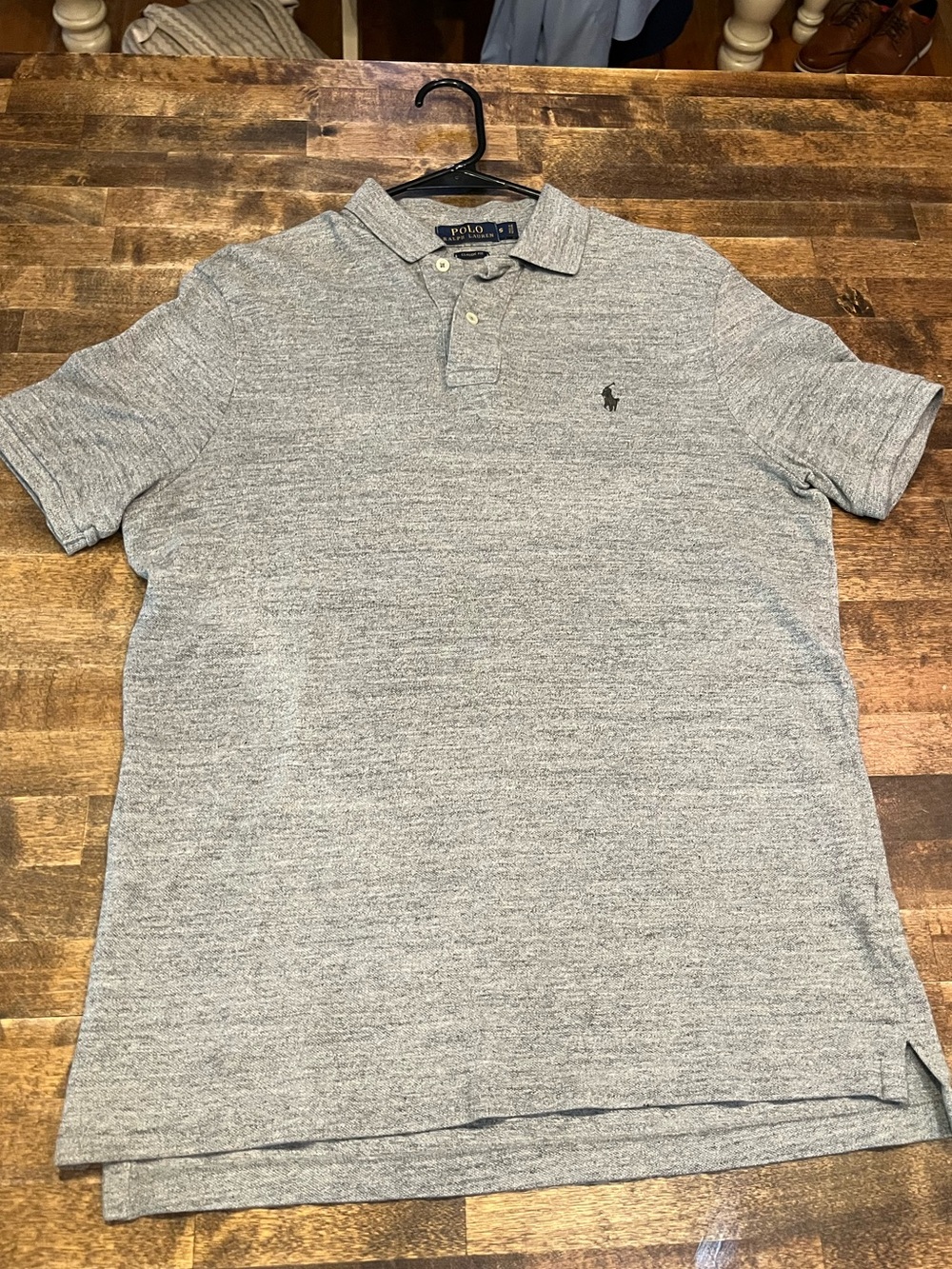 Men’s Polo by Ralph Lauren Heather Gray Marled Short-Sleeve Polo classic fit